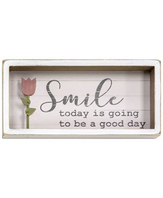 Picture of Smile Tulip Shadow Box Sign