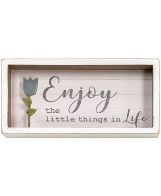 Picture of Enjoy Tulip Shadow Box Sign