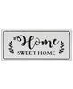 Picture of Home Sweet Home White Metal Wall Sign