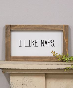 Picture of I Like Naps Framed Sign