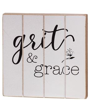 Picture of Grit & Grace Wood Block, 2/Set