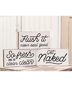 Picture of Get Naked Wood Block, 3/Set