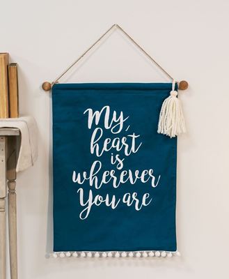 Picture of My Heart Fabric Banner