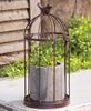 Picture of Metal Birdcage with Cement Pot