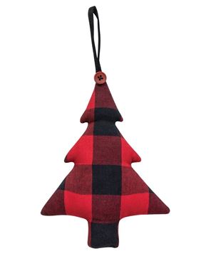 Picture of Red Buffalo Check Fabric Tree Ornament