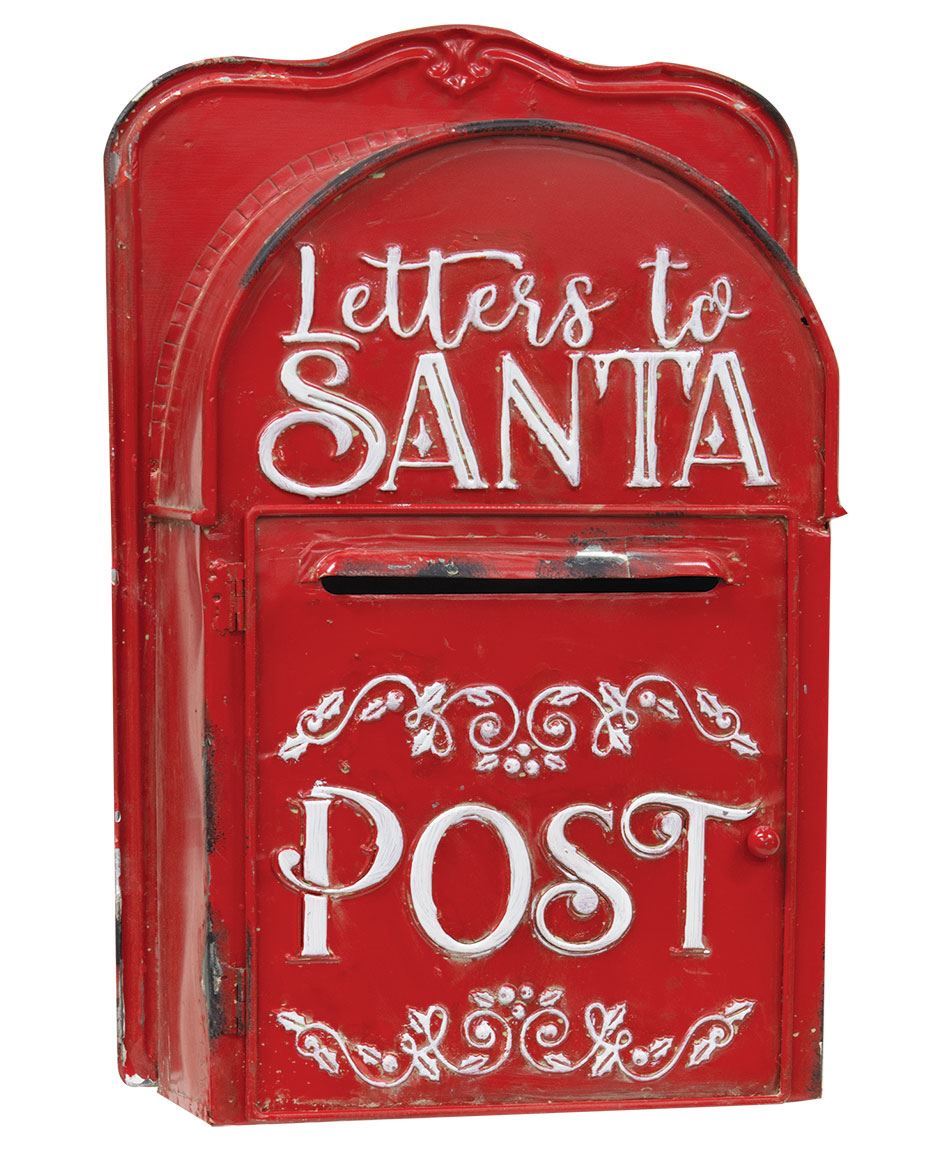 Col House Designs Retail Letters To Santa Post Box Red Craft