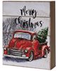 Picture of Merry Christmas Red Truck Box Sign