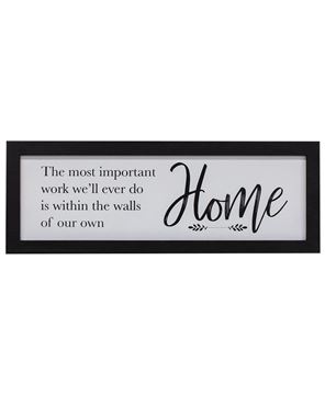 Picture of Let's Stay Home Framed Sign, 3/Set
