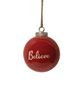 Picture of Red Ceramic Believe Ornament