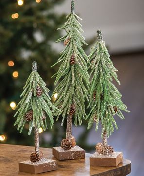 Picture of Glittered Pinecone Tree, 10 inch