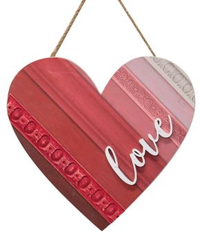 Picture of Love Wooden Heart Hanger