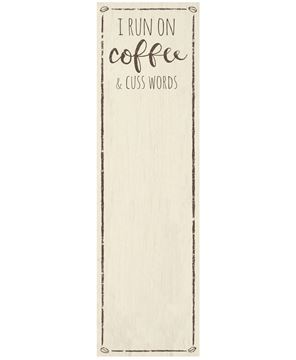 Picture of Coffee & Cuss Words Long Notepad