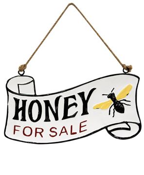 Picture of Honey For Sale Vintage Metal Hanger