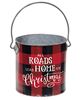 Picture of Roads Lead Home at Christmas Metal Bucket