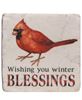 Picture of Christmas Cardinals Resin Coasters, 4/Set
