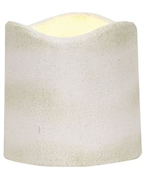 Picture of White Textured Timer Pillar - 3"x3"
