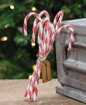 Picture of Sparkle Chenille Candy Canes, 6/Set