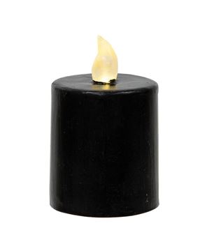 Picture of Black Gloss Pillar Candle, 2.5" x 3.5"