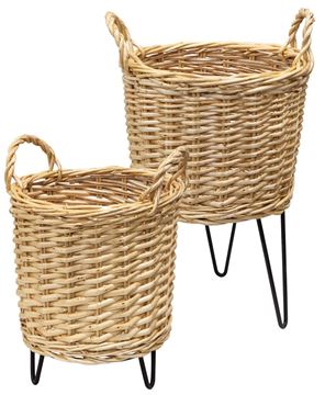 Picture of Wicker Basket Plant Stands, 2/Set