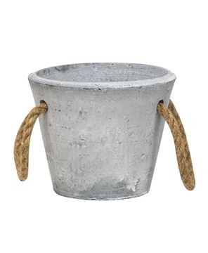Picture of Cement Planter With Jute Handles, Medium