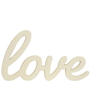 Picture of Hanging Ivory Script Love Sign
