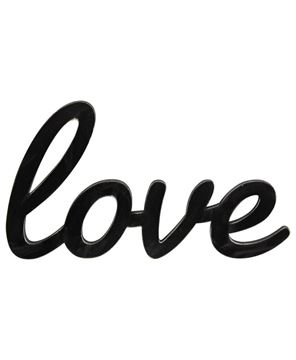 Picture of Hanging Black Script Love Sign