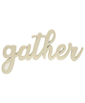 Picture of Hanging Ivory Script Gather Sign