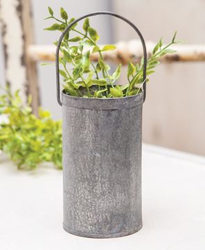 Picture of Washed Tin Mini Flower Bucket