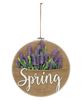 Picture of Spring Lavender Burlap Sampler Wall Hanger