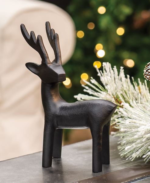 Picture of Cast Iron Standing Reindeer Figurine