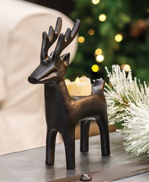 Picture of Cast Iron Reindeer Tealight Holder