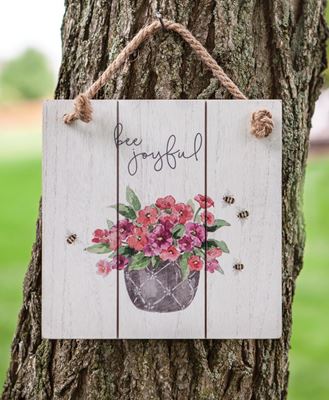 Picture of Bee Joyful Distressed Shiplap Sign