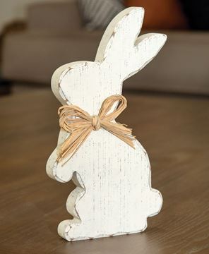 Picture of Distressed Cream Standing Chunky Bunny