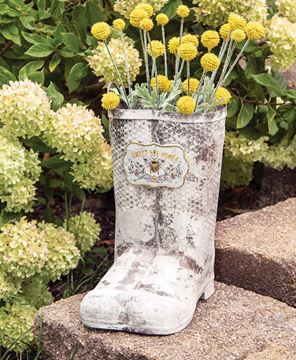 Picture of Sweet Bee Honey Metal Boots Planter