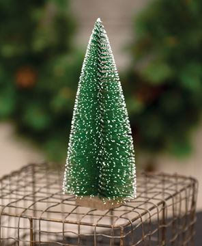 Picture of Snowy Bottle Brush Tree, 7"