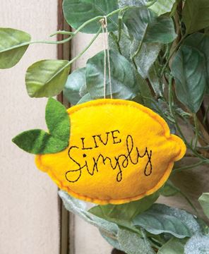 Picture of Live Simply Felt Lemon Ornament