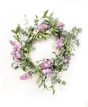 Picture of Purple Wildflowers Wreath, 24"