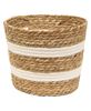 Picture of Jute & Cotton Round Basket, 8"H