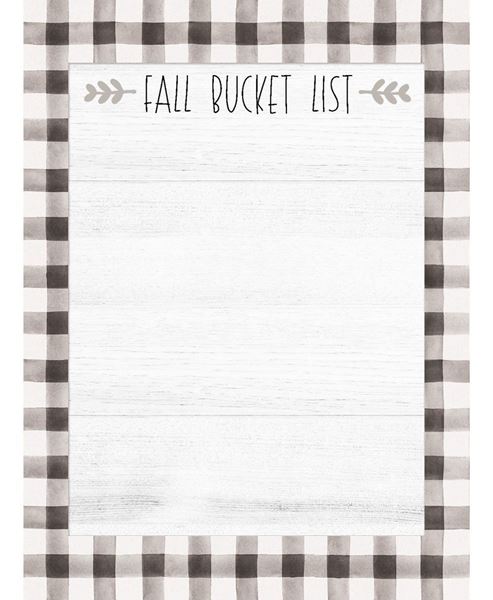 Picture of Fall Bucket List Notepad