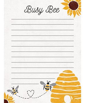 Picture of Busy Bee Notepad