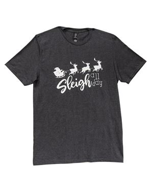 Picture of Sleigh All Day T-Shirt, Heather Dark Gray