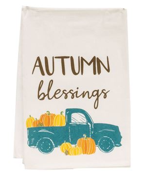 Picture of Autumn Blessings Fall Truck Dish Towel