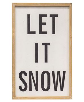 Picture of Let It Snow Distressed Wooden Frame