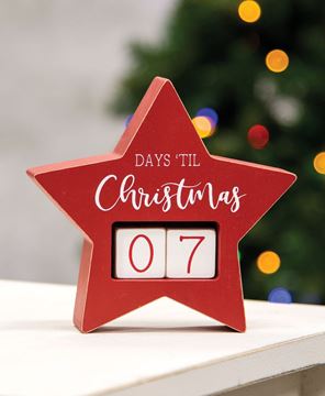 Picture of Days Til Christmas Star Countdown Calendar