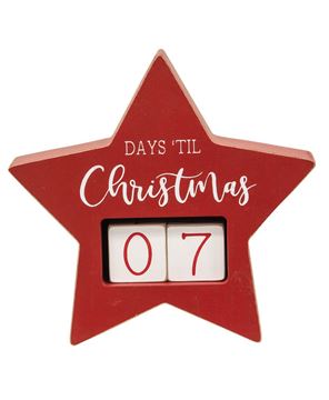 Picture of Days Til Christmas Star Countdown Calendar