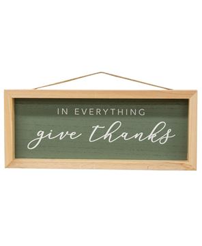 Picture of In Everything Give Thanks Inset Framed Sign