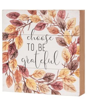 Picture of Choose to Be Grateful Pallet Box Sign