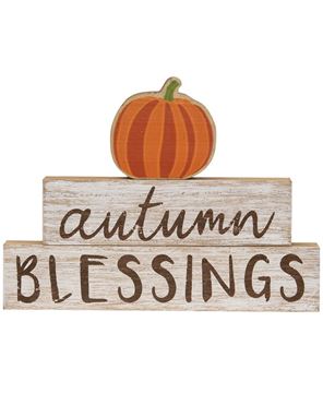 Picture of Autumn Blessings Pumpkin Stackers, 3/Set