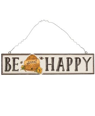 Picture of Be Happy Beehive Sign