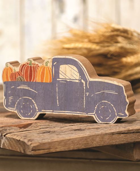 Picture of Chunky Blue Pumpkin Truck Sitter